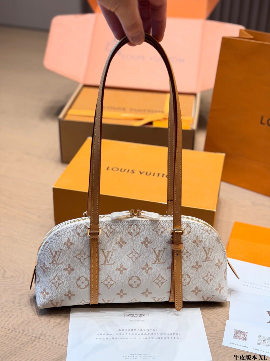 Louis Vuitton LV Monogram Cowhide Leather